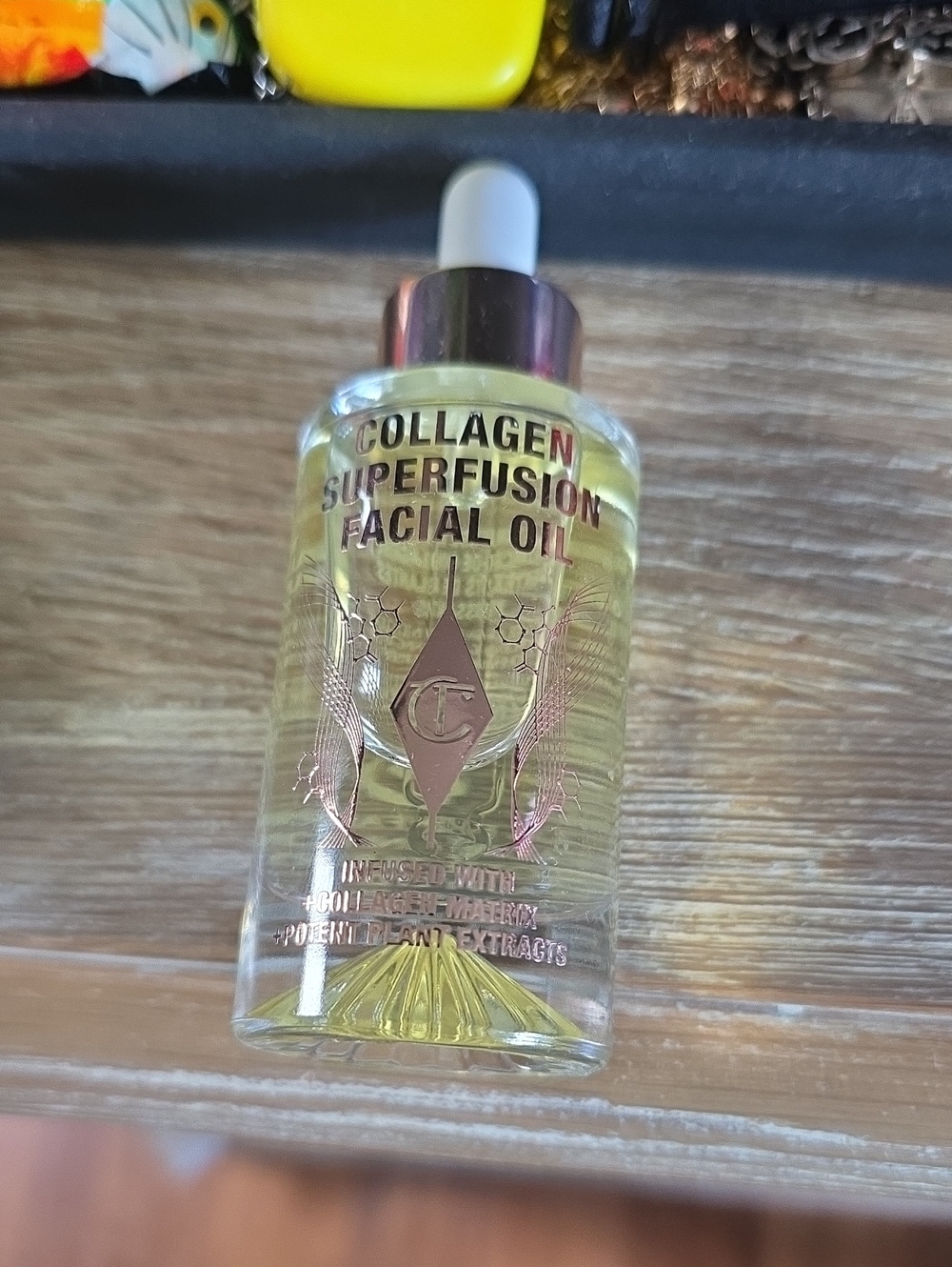 Charlotte Tilbury Collagen Superfusion Facial Oil - Yellow & Rose Gold Accents